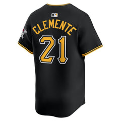 Roberto Clemente Pittsburgh Pirates Nike Alternate Limited Jersey – Black - MLB Jerseys
