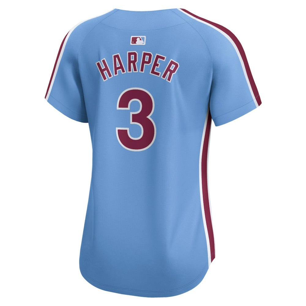 Bryce Harper Philadelphia Phillies Nike Women's Alternate Limited Player Jersey – Light Blue - MLB Jerseys