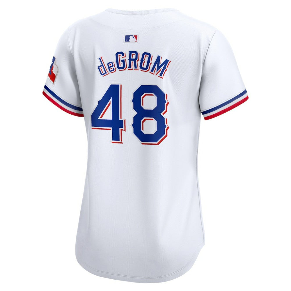 Jacob deGrom Texas Rangers Nike Women's Home Limited Player Jersey - MLB Jerseys