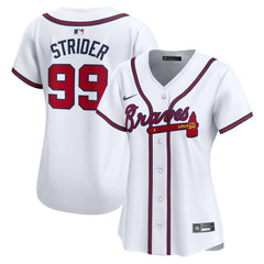 Spencer Strider Atlanta Braves Nike Women's  Home Limited Player Jersey - MLB Jerseys