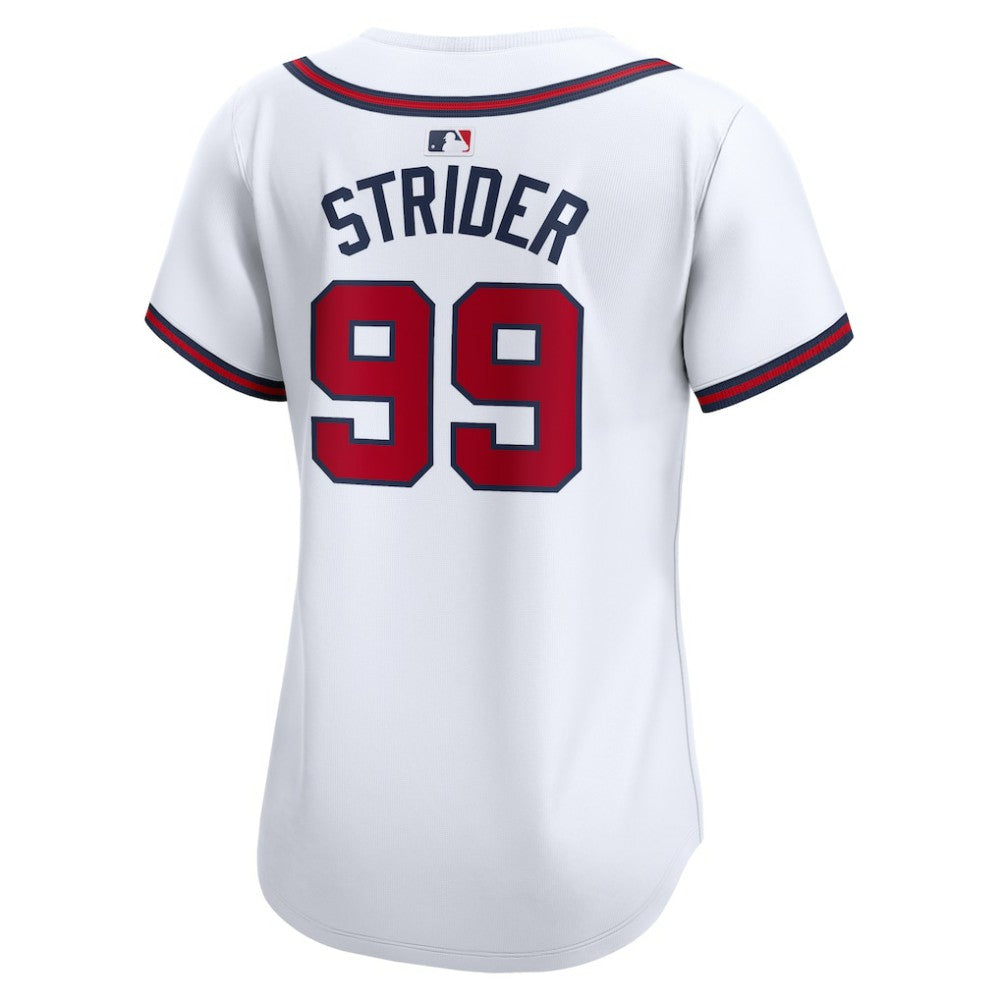 Spencer Strider Atlanta Braves Nike Women's  Home Limited Player Jersey - MLB Jerseys