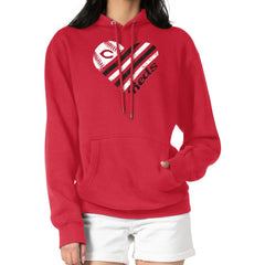 Cincinnati Reds G-III 4Her by Carl Banks Women's Heart Fleece Pullover Hoodie - MLB Hoodies