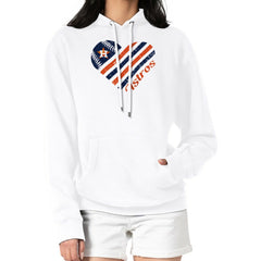 Houston Astros G-III 4Her by Carl Banks Women's Heart Fleece Pullover Hoodie - MLB Hoodies