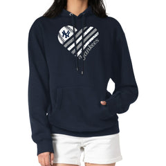 New York Yankees G-III 4Her by Carl Banks Women's Heart Fleece Pullover Hoodie - MLB Hoodies
