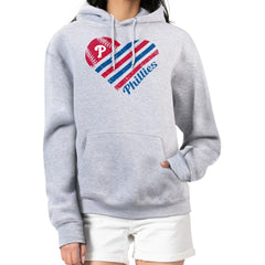 Philadelphia Phillies G-III 4Her by Carl Banks Women's Heart Fleece Pullover Hoodie - MLB Hoodies