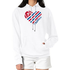 Philadelphia Phillies G-III 4Her by Carl Banks Women's Heart Fleece Pullover Hoodie - MLB Hoodies