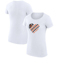 Baltimore Orioles G-III 4Her by Carl Banks Women's Super-Slim Fit Lightweight Heart Graphic T-Shirt - MLB T-shirts