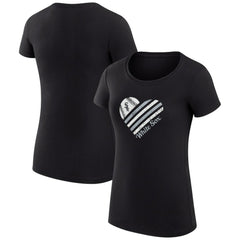 Chicago White Sox G-III 4Her by Carl Banks Women's Super-Slim Fit Lightweight Heart Graphic T-Shirt - MLB T-shirts