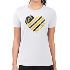 Pittsburgh Pirates G-III 4Her by Carl Banks Women's Super-Slim Fit Lightweight Heart Graphic T-Shirt - MLB T-shirts
