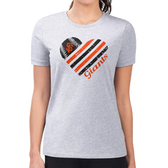 San Francisco Giants G-III 4Her by Carl Banks Women's Super-Slim Fit Lightweight Heart Graphic T-Shirt - MLB T-shirts