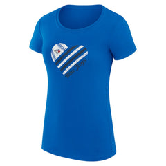 Toronto Blue Jays G-III 4Her by Carl Banks Women's Super-Slim Fit Lightweight Heart Graphic T-Shirt - MLB T-shirts