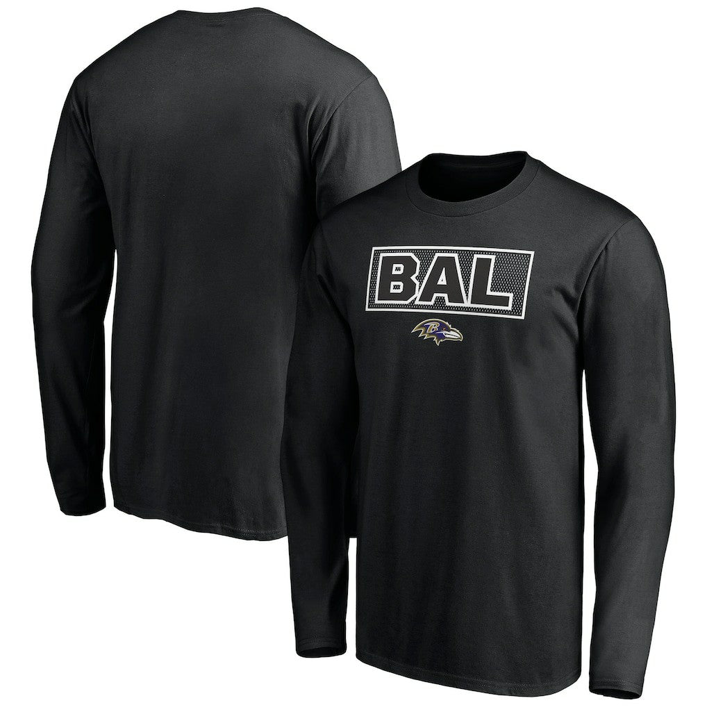 Baltimore Ravens Squad Throwbacks Long Sleeve T-Shirt | NFL Discount