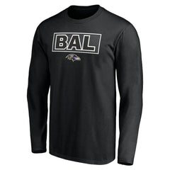Baltimore Ravens Squad Throwbacks Long Sleeve T-Shirt | NFL Discount