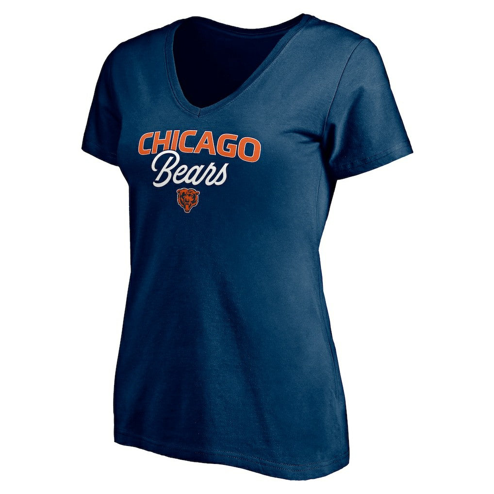 Chicago Bears Women's Depth Chart V-Neck T-Shirt | NFL Near me