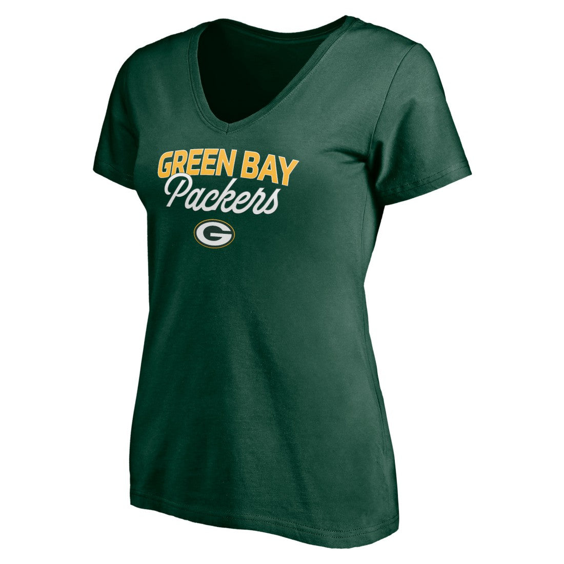Green Bay Packers Women's Depth Chart V-Neck T-Shirt | NFL Online