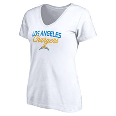 Los Angeles Chargers Women's Depth Chart V-Neck T-Shirt | NFL US