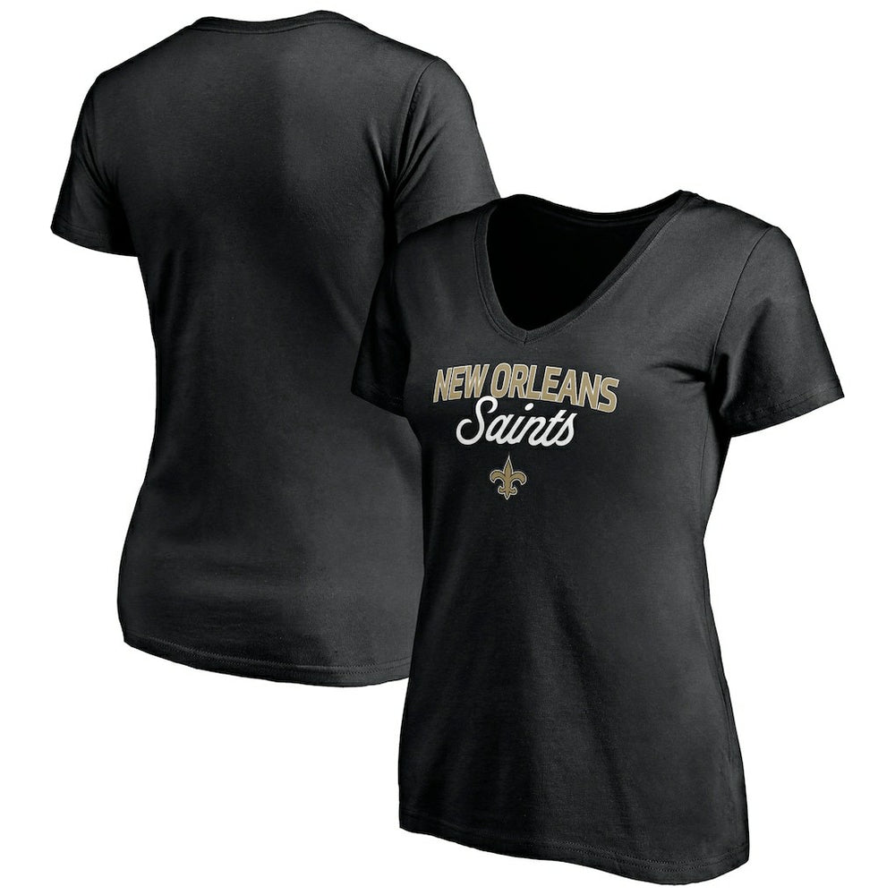 New Orleans Saints Women's Depth Chart V-Neck T-Shirt | NFL On sale