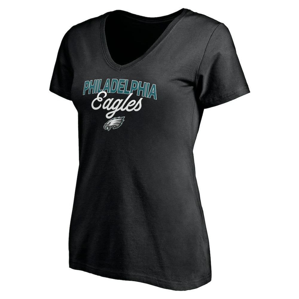 Philadelphia Eagles Women's Depth Chart V-Neck T-Shirt | NFL Outlet