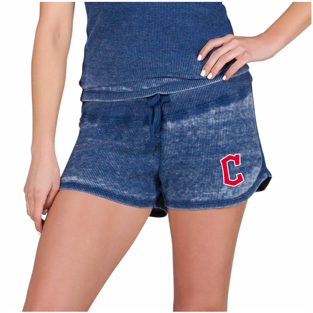 Cleveland Guardians Concepts Sport Women's Resurgence Waffle Knit Shorts - MLB Shorts