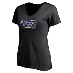 Baltimore Ravens Women's Mascot In Bounds V-Neck T-Shirt | NFL Discount