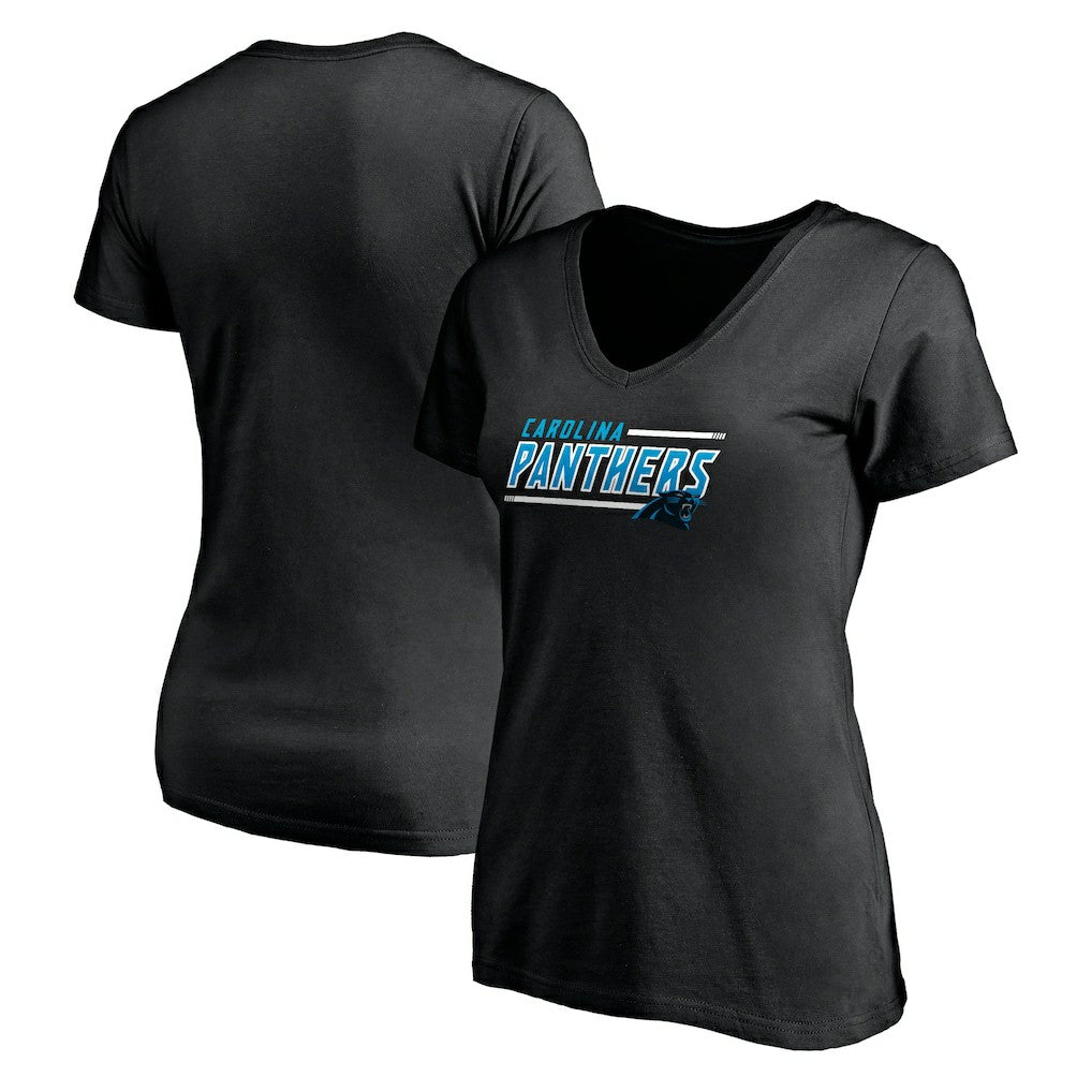 Carolina Panthers Women's Mascot In Bounds V-Neck T-Shirt | NFL New