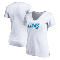 Detroit Lions Women's Mascot In Bounds V-Neck T-Shirt | NFL Outlet