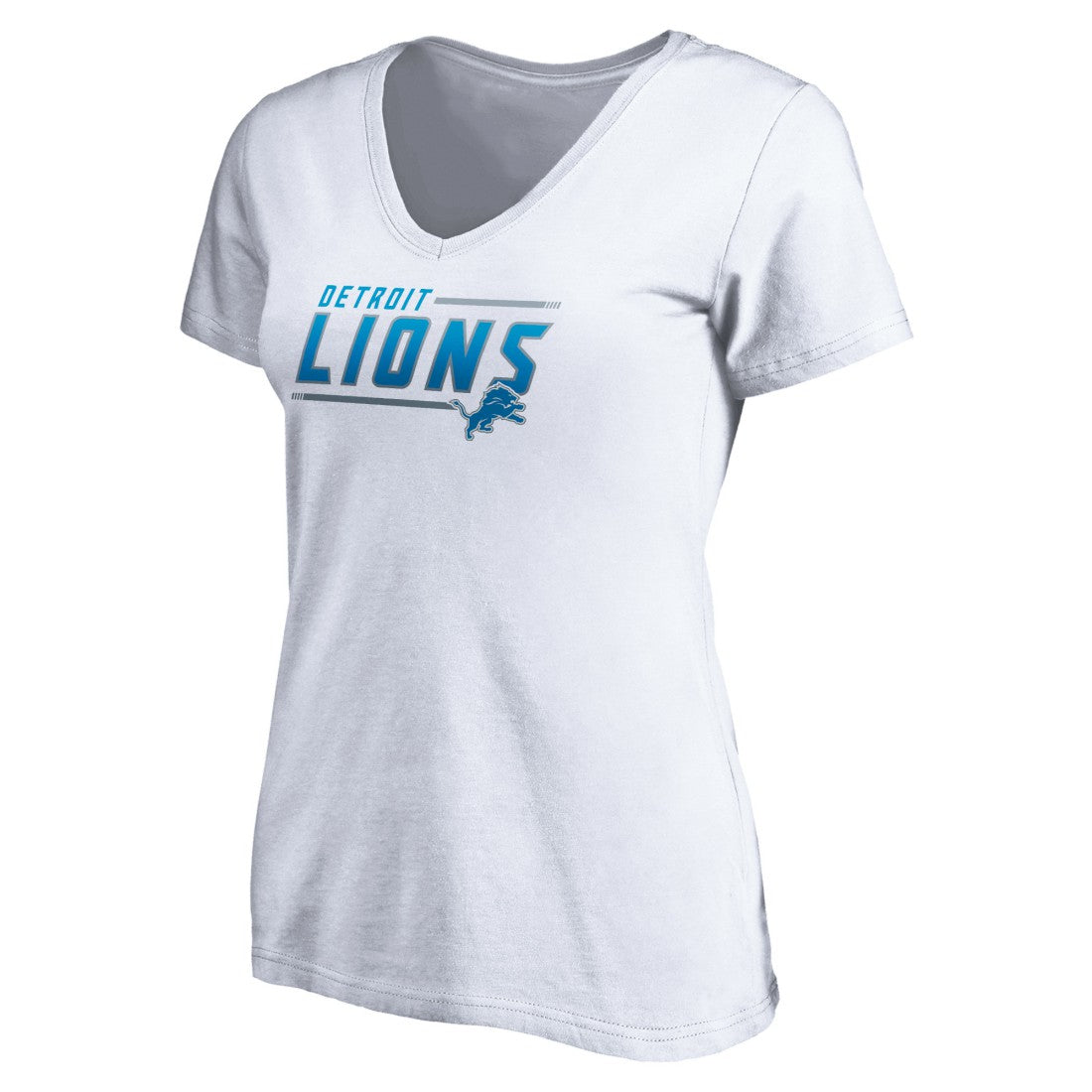 Detroit Lions Women's Mascot In Bounds V-Neck T-Shirt | NFL Outlet