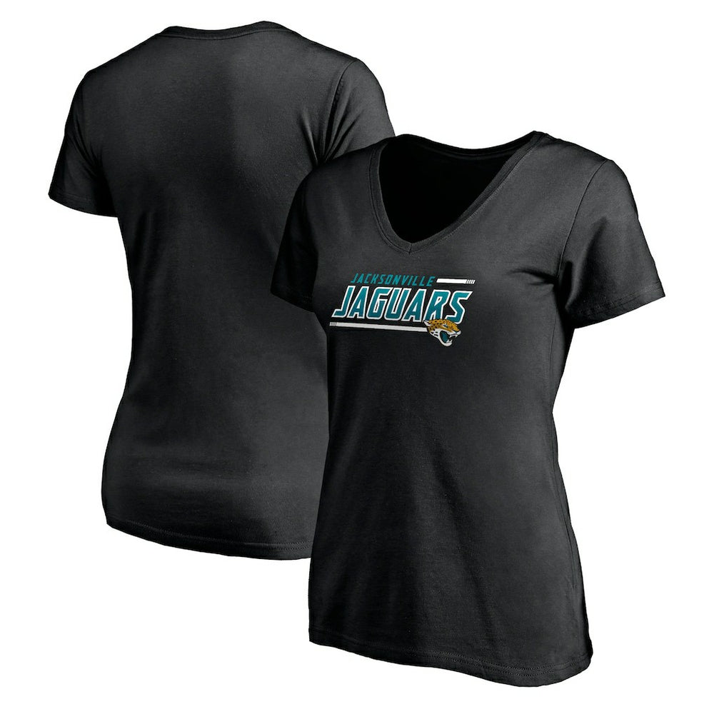 Jacksonville Jaguars Women's Mascot In Bounds V-Neck T-Shirt | NFL Online