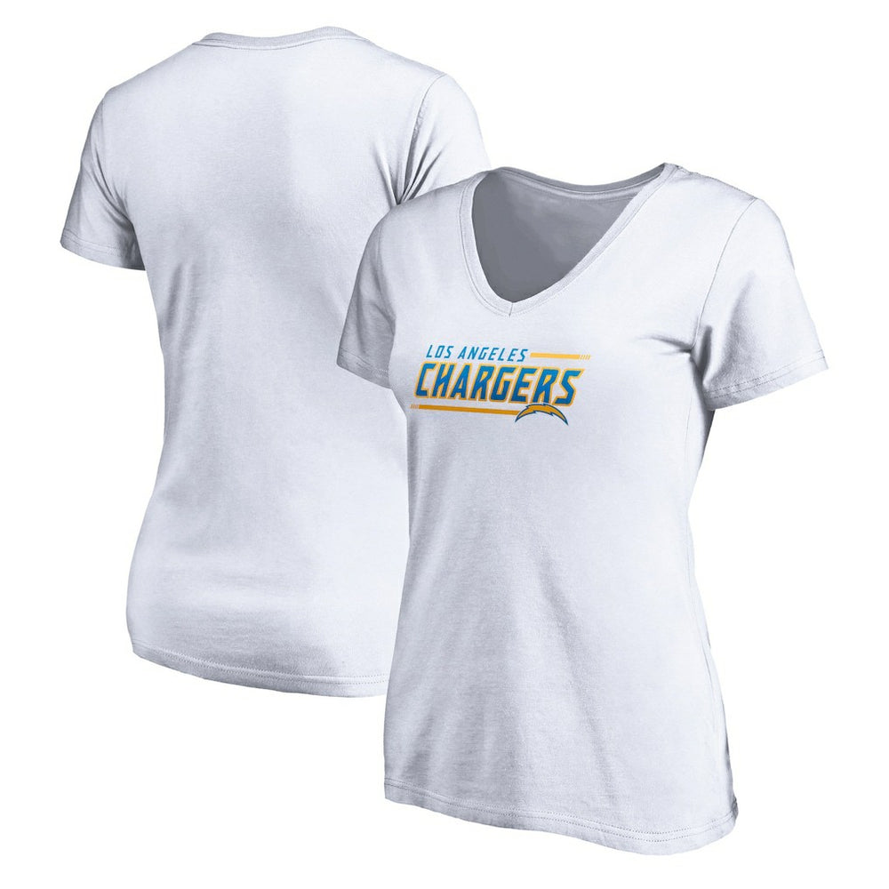 Los Angeles Chargers Women's Mascot In Bounds V-Neck T-Shirt | NFL On sale