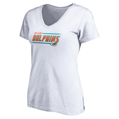 Miami Dolphins Women's Mascot In Bounds V-Neck T-Shirt | NFL Sale