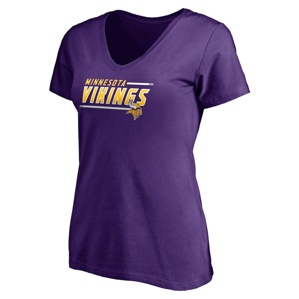 Minnesota Vikings Women's Mascot In Bounds V-Neck T-Shirt | NFL Outlet