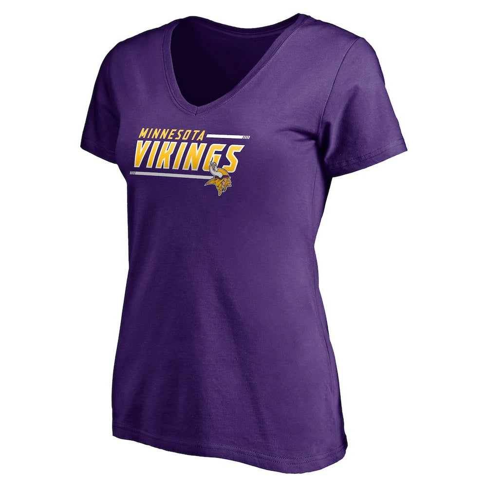 Minnesota Vikings Women's Mascot In Bounds V-Neck T-Shirt | NFL Outlet