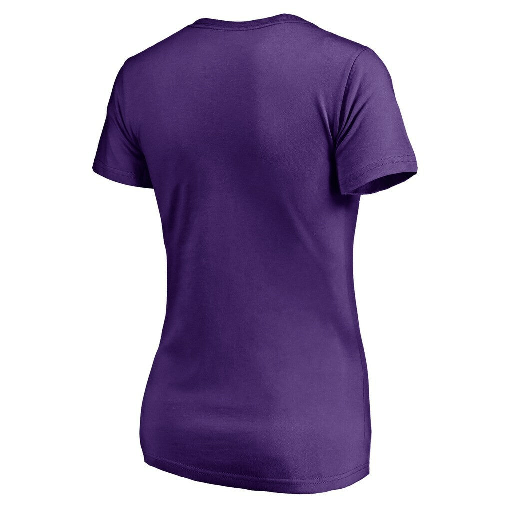 Minnesota Vikings Women's Mascot In Bounds V-Neck T-Shirt | NFL Outlet