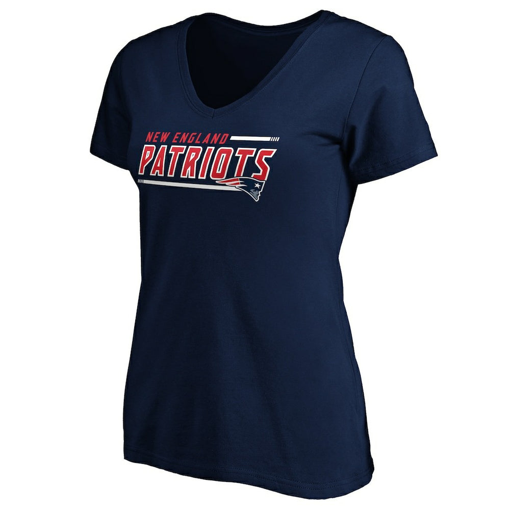 New England Patriots Women's Mascot In Bounds V-Neck T-Shirt | NFL US