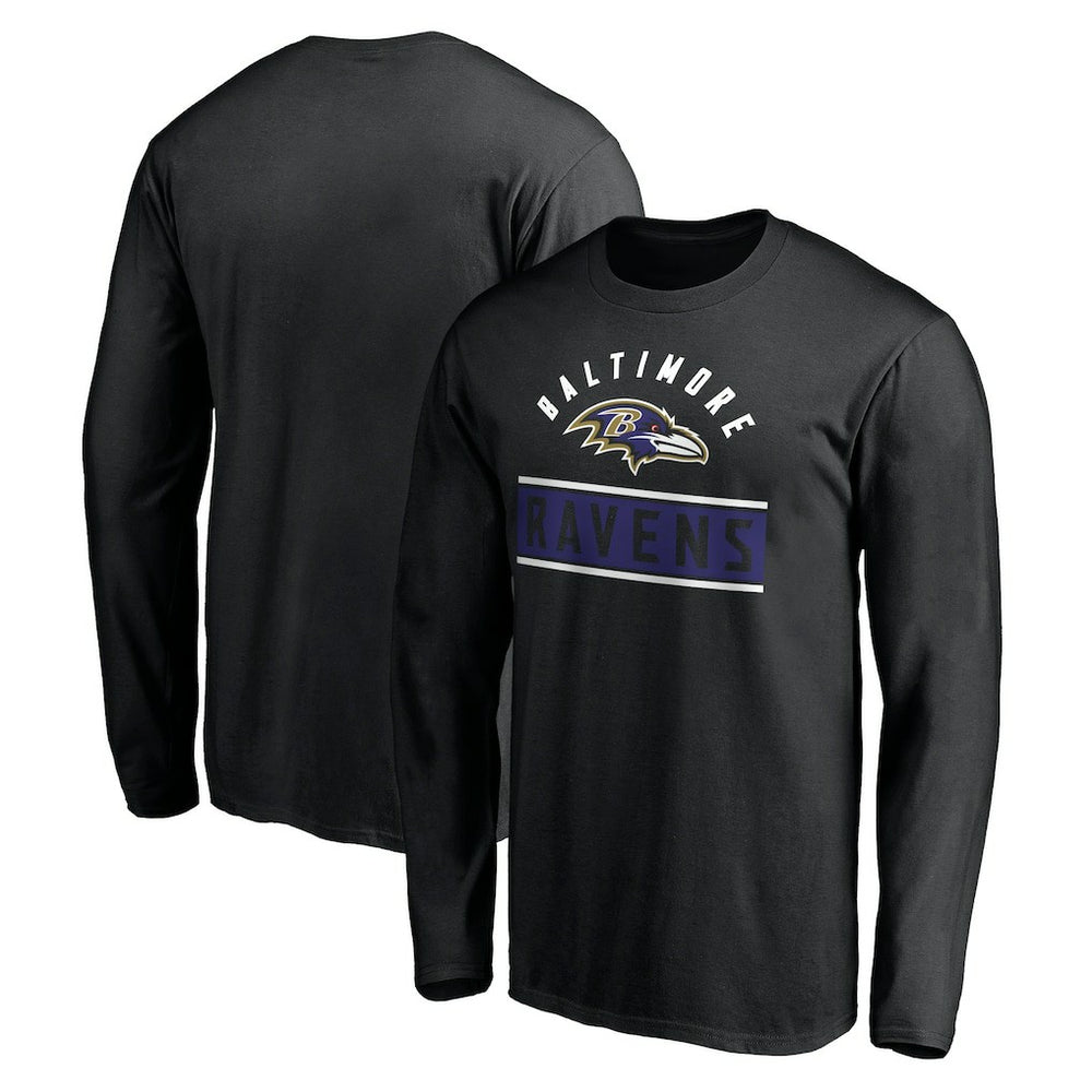 Baltimore Ravens Team Arch Knockout Long Sleeve T-Shirt | NFL Online