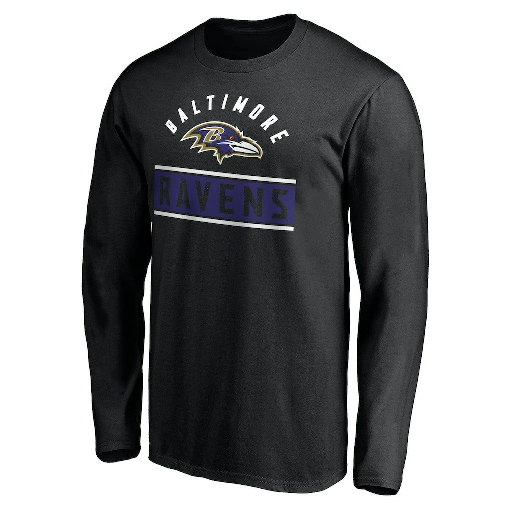 Baltimore Ravens Team Arch Knockout Long Sleeve T-Shirt | NFL Online
