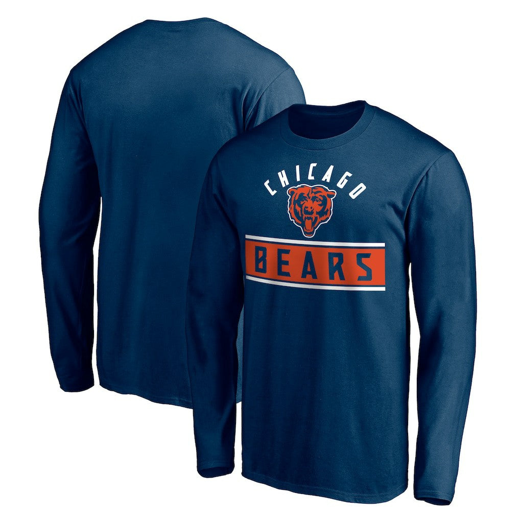 Chicago Bears Team Arch Knockout Long Sleeve T-Shirt | NFL Outlet