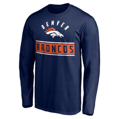 Denver Broncos Team Arch Knockout Long Sleeve T-Shirt | NFL Outlet