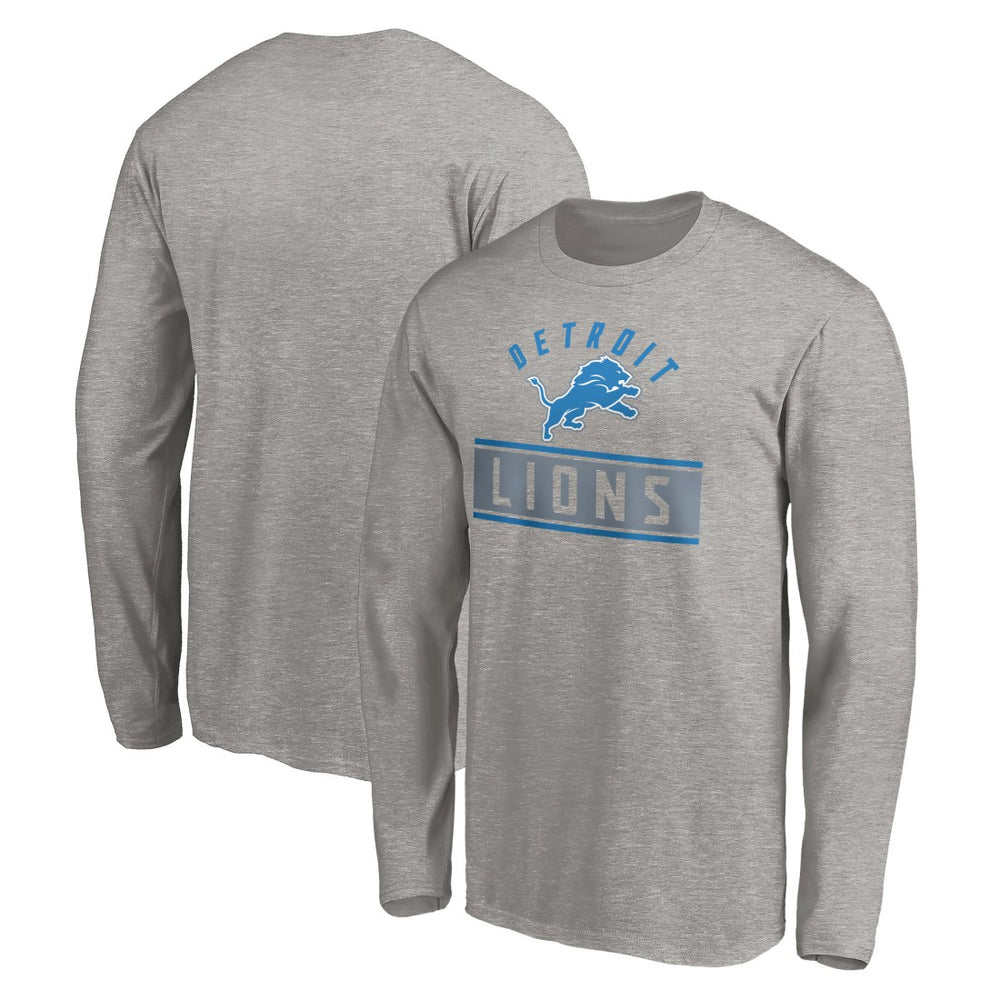 Detroit Lions Team Arch Knockout Long Sleeve T-Shirt | NFL New