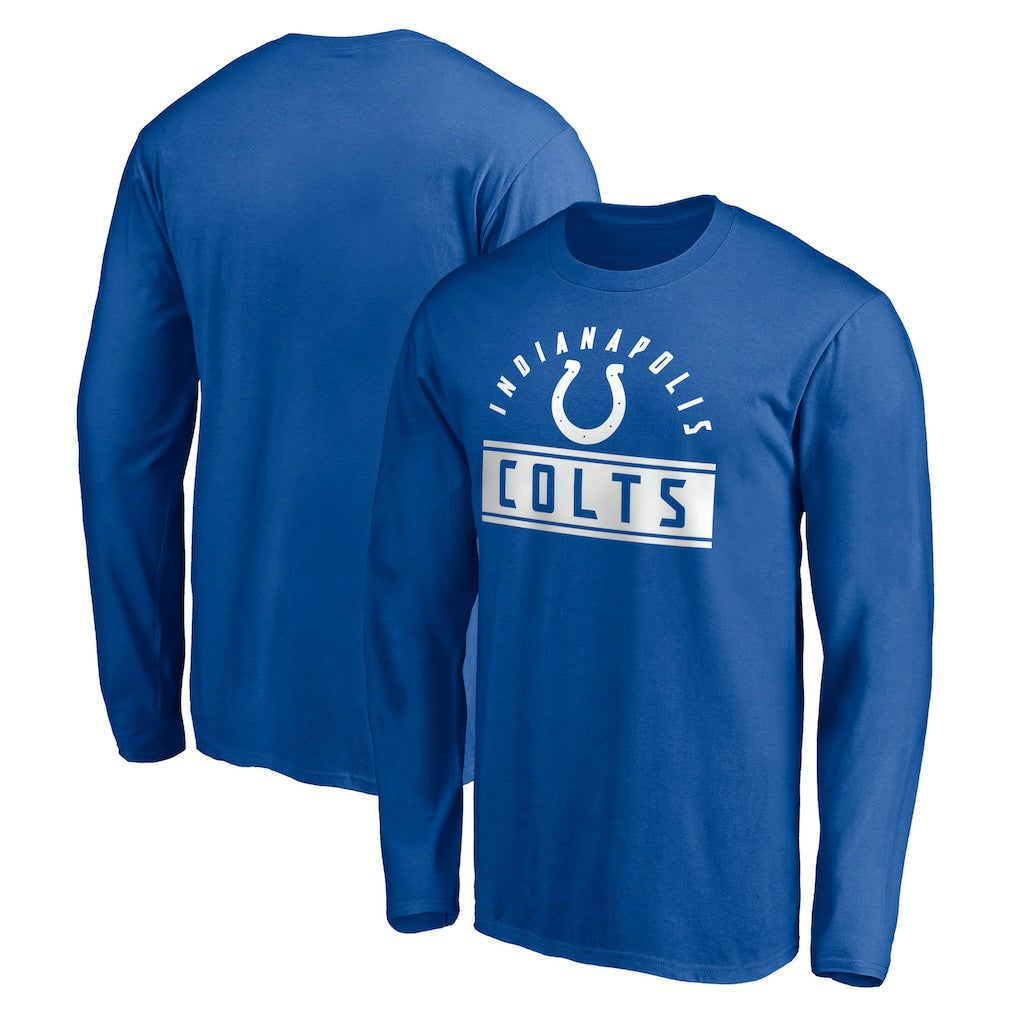 Indianapolis Colts Team Arch Knockout Long Sleeve T-Shirt | NFL Hot