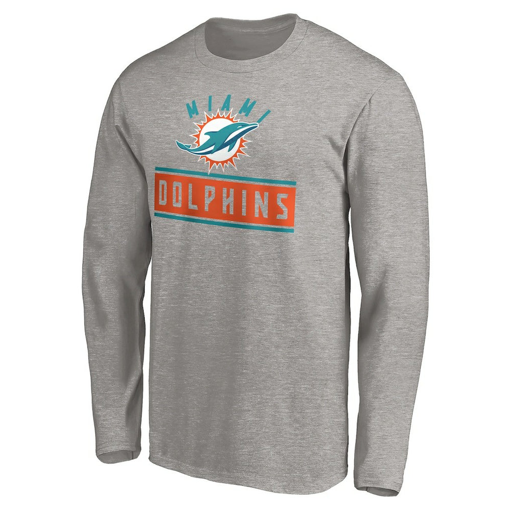 Miami Dolphins Team Arch Knockout Long Sleeve T-Shirt | NFL Near me
