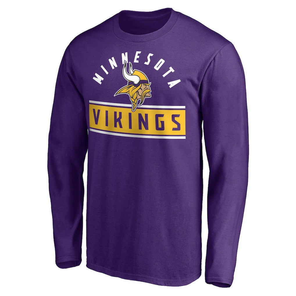 Minnesota Vikings Team Arch Knockout Long Sleeve T-Shirt | NFL US