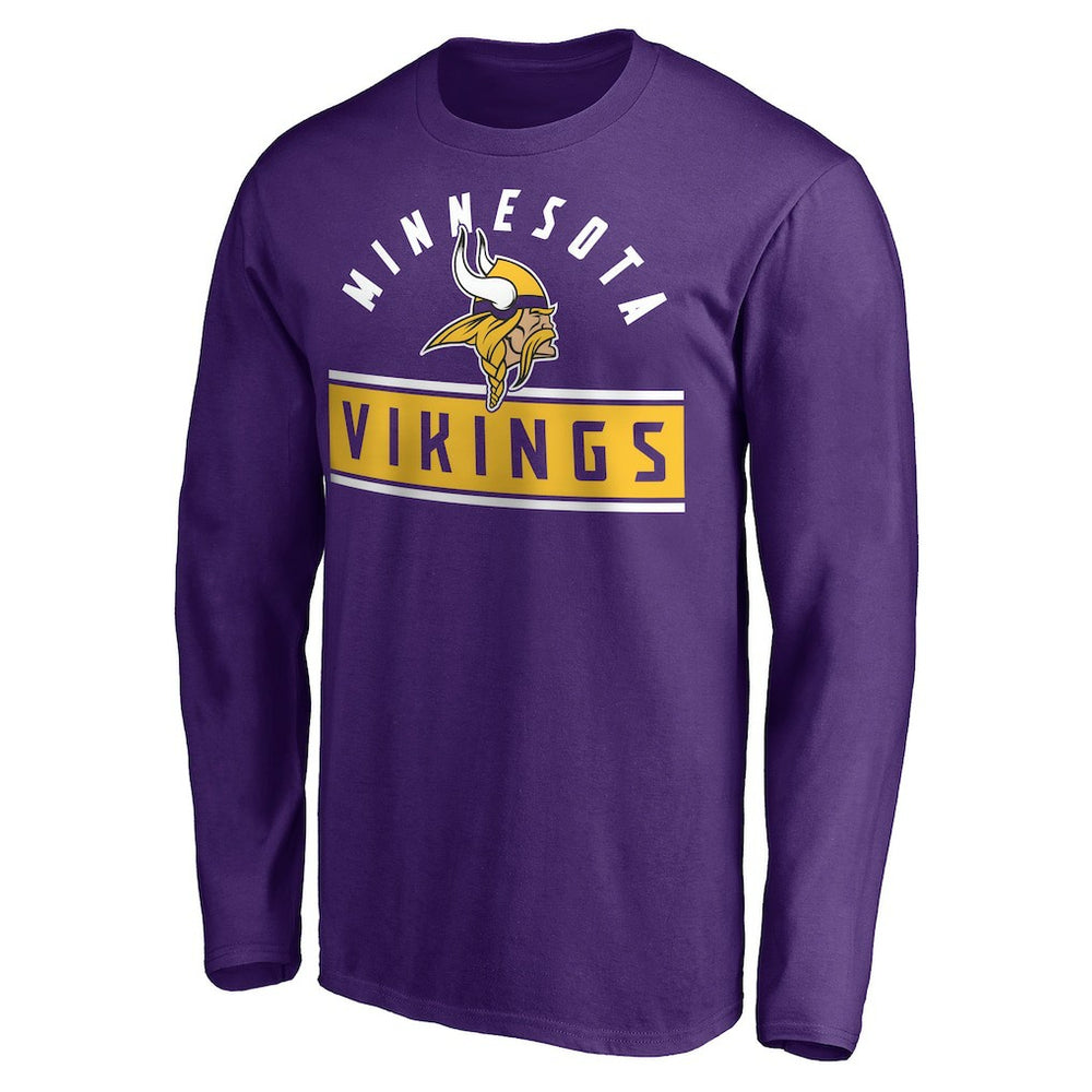 Minnesota Vikings Team Arch Knockout Long Sleeve T-Shirt | NFL US