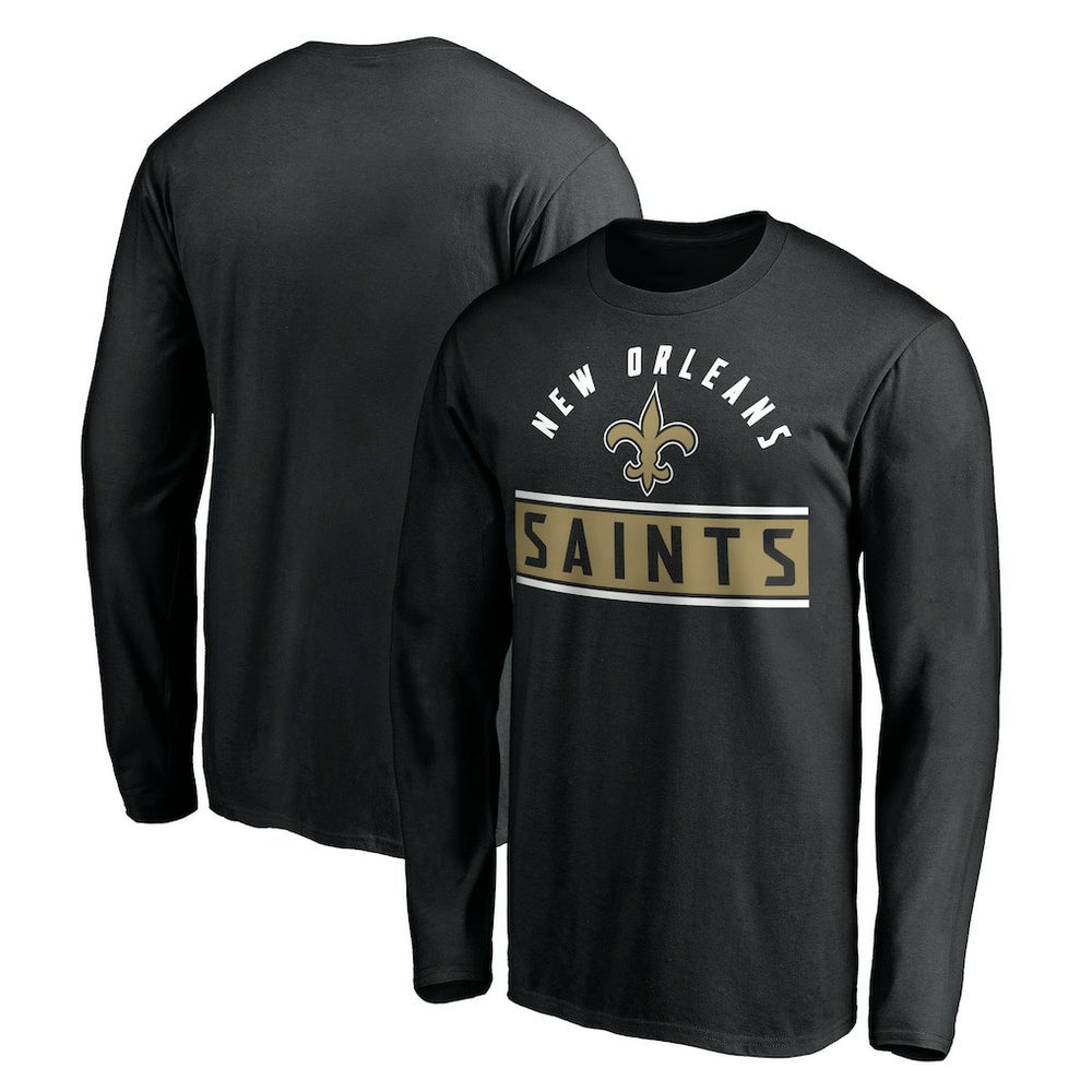 New Orleans Saints Team Arch Knockout Long Sleeve T-Shirt | NFL Sale