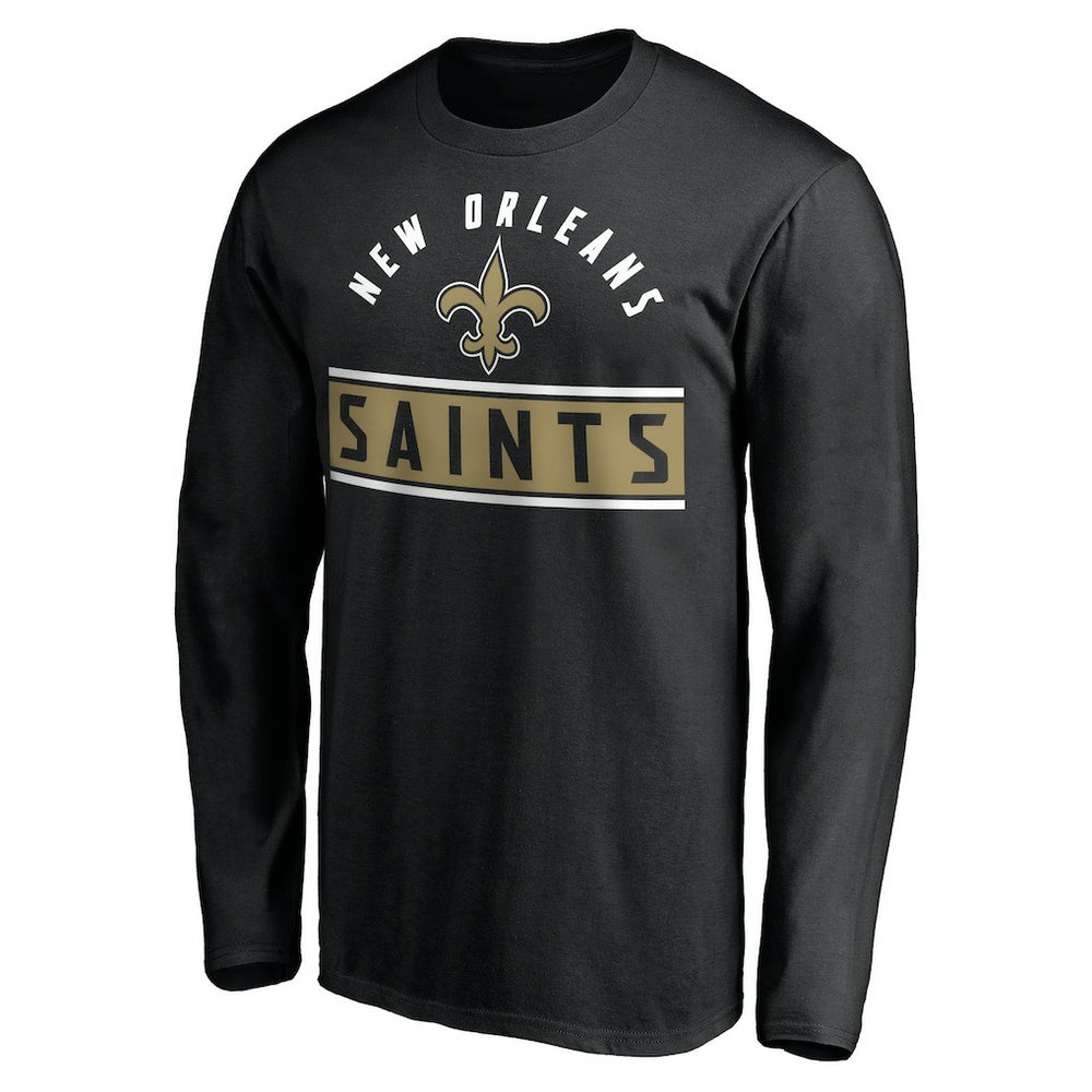 New Orleans Saints Team Arch Knockout Long Sleeve T-Shirt | NFL Sale