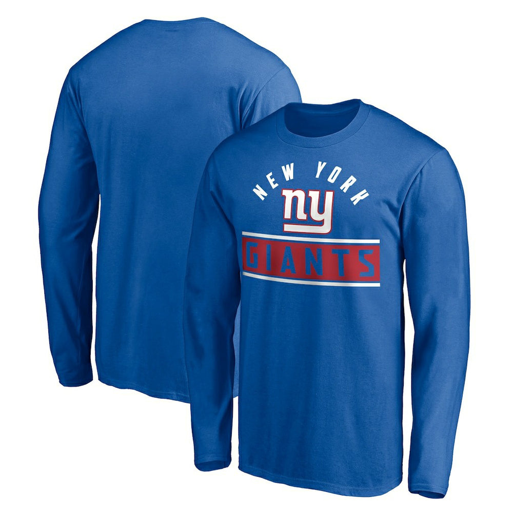 New York Giants Team Arch Knockout Long Sleeve T-Shirt | NFL Online