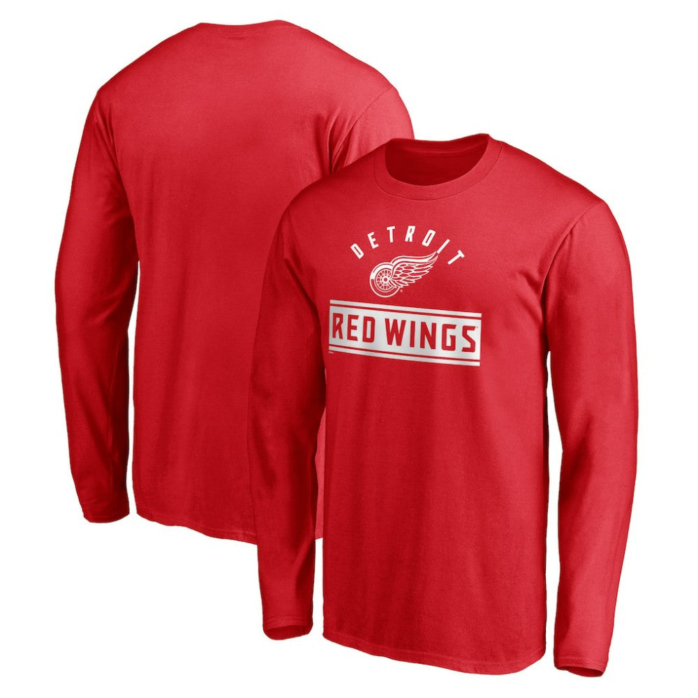 Detroit Red Wings Team Arch Knockout Long Sleeve T-Shirt -  NHL T-shirts
