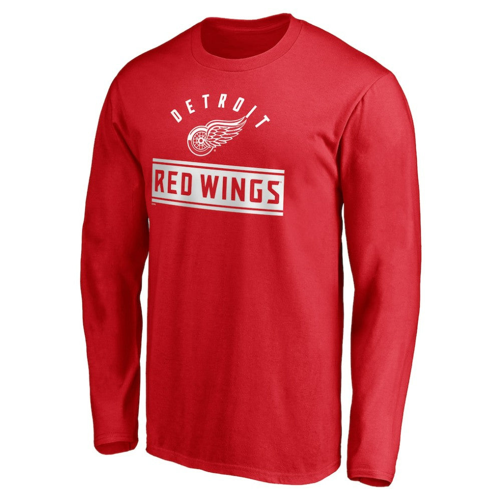 Detroit Red Wings Team Arch Knockout Long Sleeve T-Shirt -  NHL T-shirts