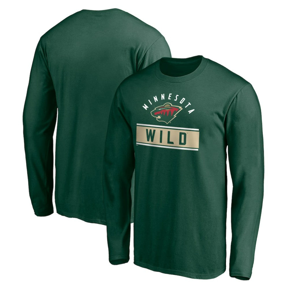 Minnesota Wild Team Arch Knockout Long Sleeve T-Shirt -  NHL T-shirts