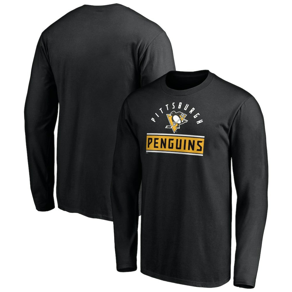 Pittsburgh Penguins Team Arch Knockout Long Sleeve T-Shirt -  NHL T-shirts